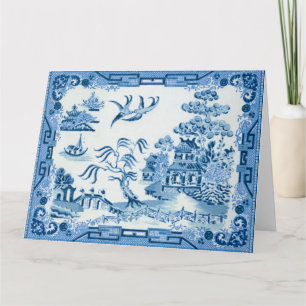 Carte de voeux Blue Willow
