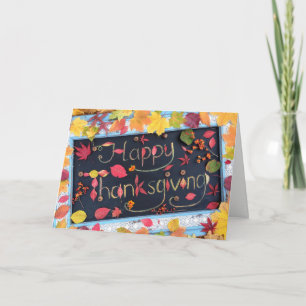 Carte de voeux bon thanksgiving