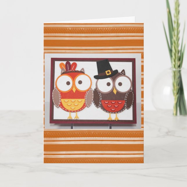Carte de voeux bon thanksgiving jour (Devant)