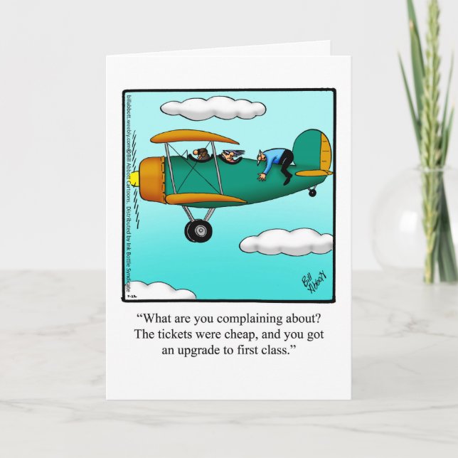 Carte de voeux Bon Voyage Humour (Devant)