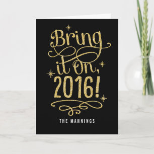 Carte de vœux Bonne Année 2016 Bring It On