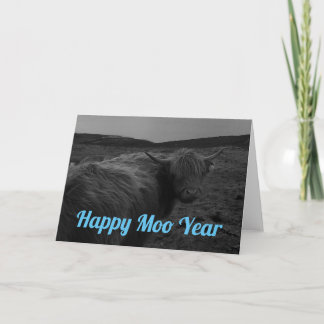 Carte de vœux Bonne Année Moo