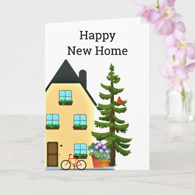 Carte de vœux Bonne Maison (Orchidée)