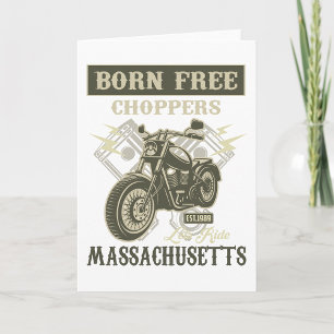 Carte de voeux Born Free Choppers Massachusetts