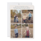 Carte de vœux botanique Ruban Bleu Joyeuses Fêtes 