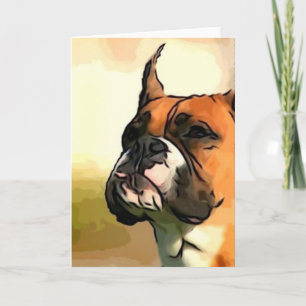 Carte de voeux Boxer