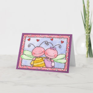 Carte de vœux Bug Hug