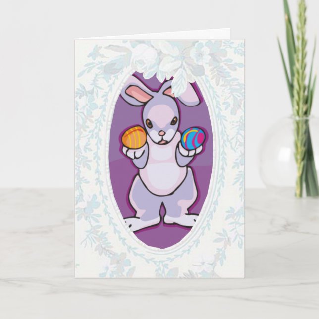Carte de voeux Bunny de Pâques (Devant)