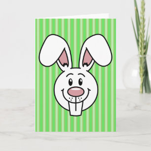 Carte de voeux Bunny de Pâques (vert)