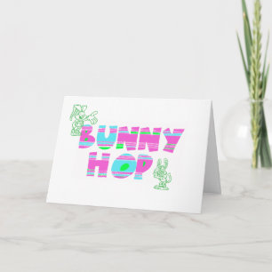 Carte de voeux Bunny Hop