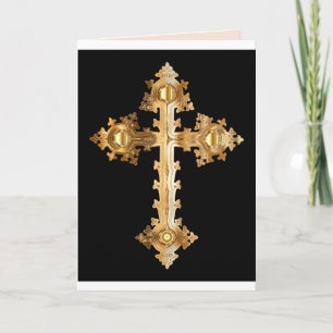 carte de voeux byzantine croisée