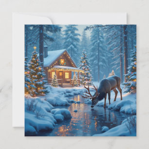 Carte de voeux Cabine de Noël