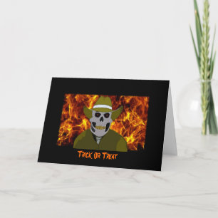 Carte de voeux Cabots Crâne Cowboy