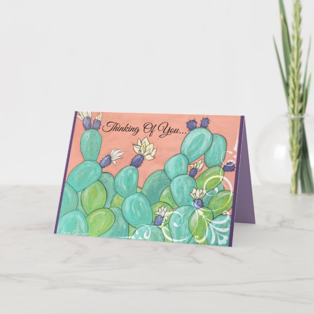Carte de voeux Cactus (Devant)