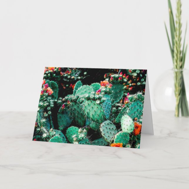 Carte de voeux Cactus (Devant)