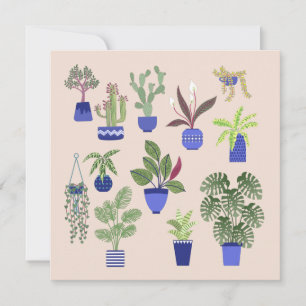 Carte de voeux Cactus Art