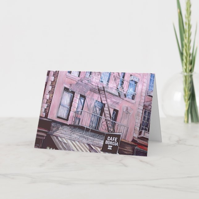 Carte de voeux Cafe Borgia (Devant)