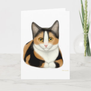 Carte de voeux Calico Cat