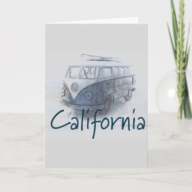 Carte de voeux Californie (Devant)