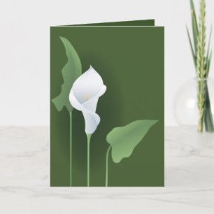 Carte de voeux Calla Lily