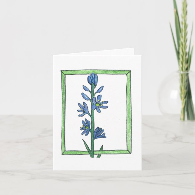Carte de voeux Camas Lily (Devant)