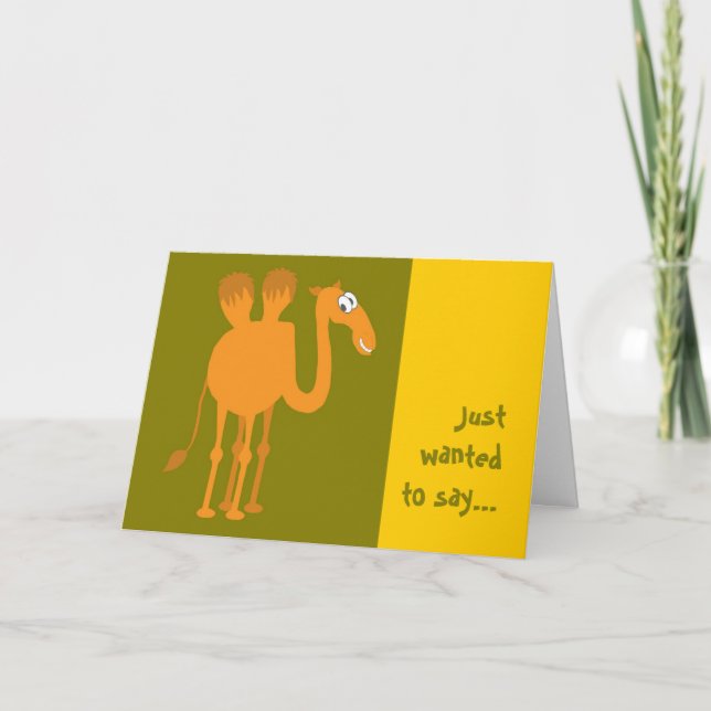 Carte de voeux Camel (Devant)