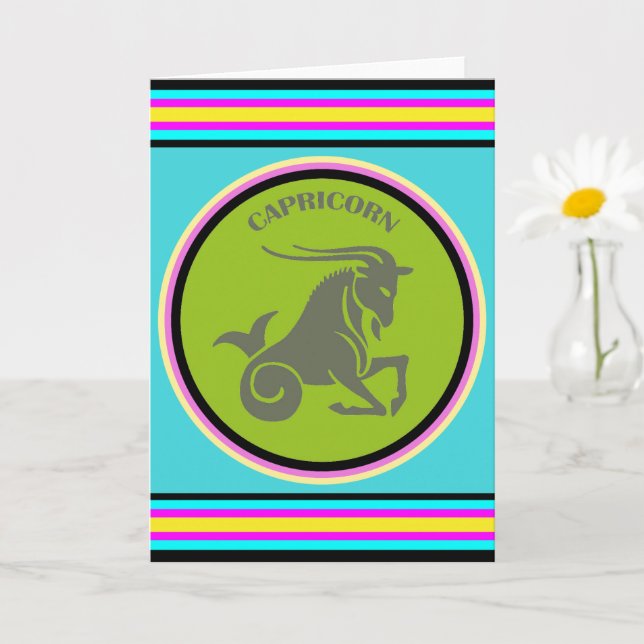 Carte de voeux Capricorn (Petite plante)