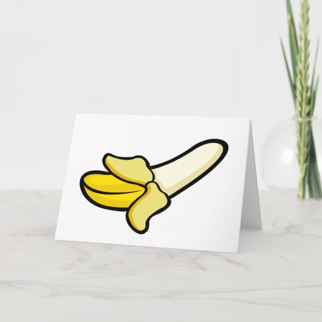 Carte de voeux caricaturale vierge à base de fruit (Devant)