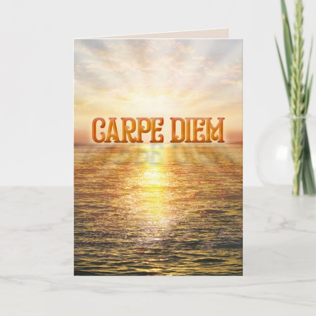 Carte de voeux Carpe Diem (Devant)
