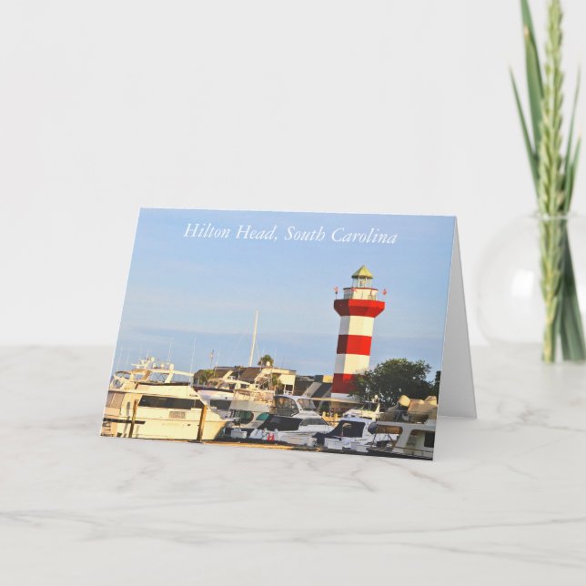 Carte de voeux, Carte de note, Merci, Hilton Head (Devant)