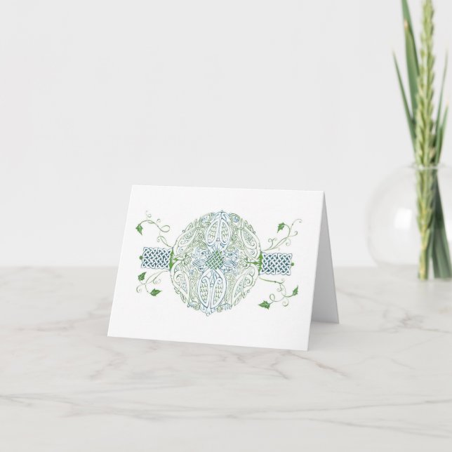 Carte de voeux Celtic Bird Roundel Knot (Devant)