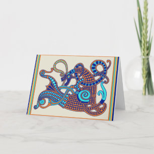 Carte de voeux Celtic Viking Horse