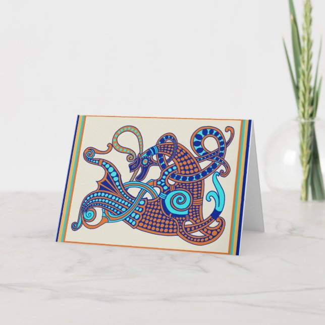Carte de voeux Celtic Viking Horse (Devant)