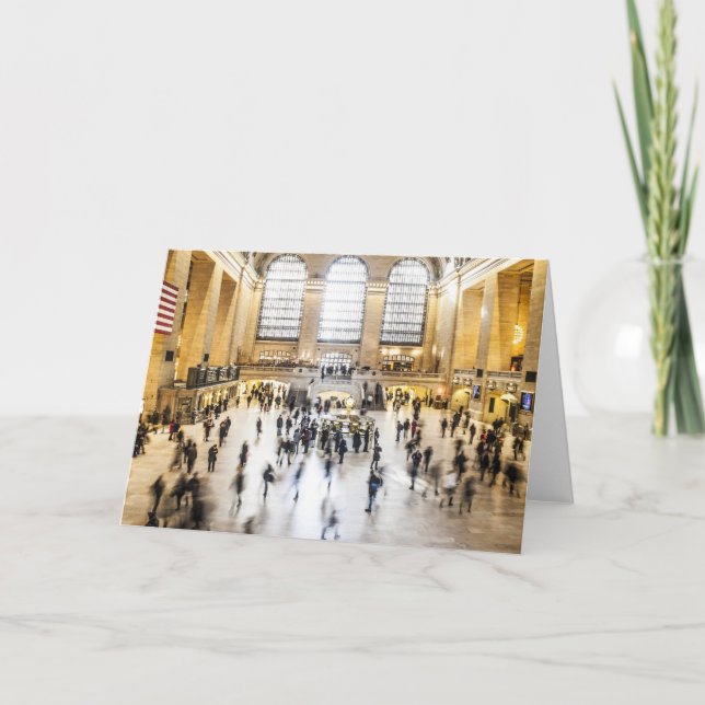 Carte de voeux centrale grande de station (Devant)