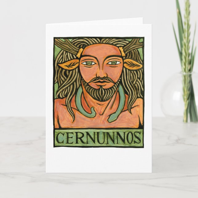 Carte de voeux Cernunnos (Devant)