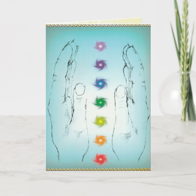 Carte de voeux Chakra (Devant)