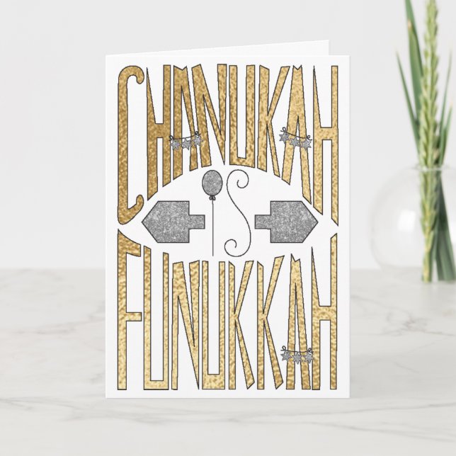 Carte de voeux "Chanukah is Funukkah" (Devant)
