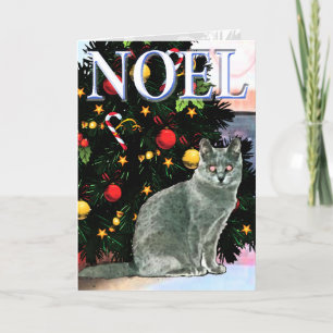 Carte de vœux Chartreux de fêtes