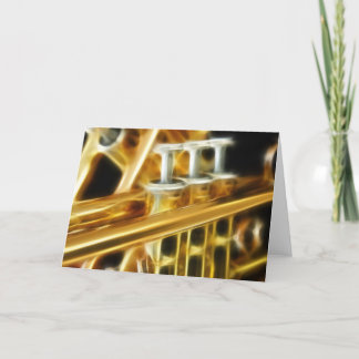 Carte de voeux chaude de trompette