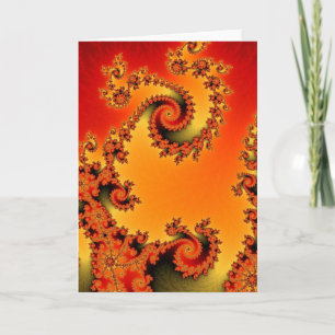 Carte de voeux chaude double spirale