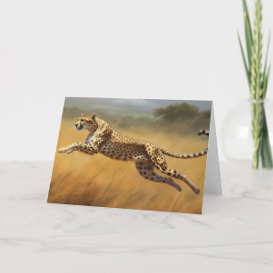 Carte de voeux Cheetah