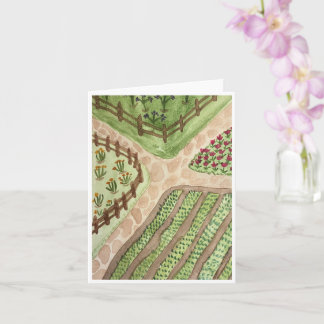 Carte de vœux Chemins de jardin