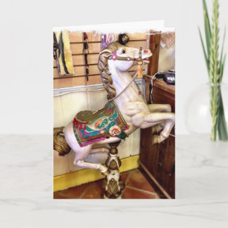 Carte de voeux Cheval à Coin