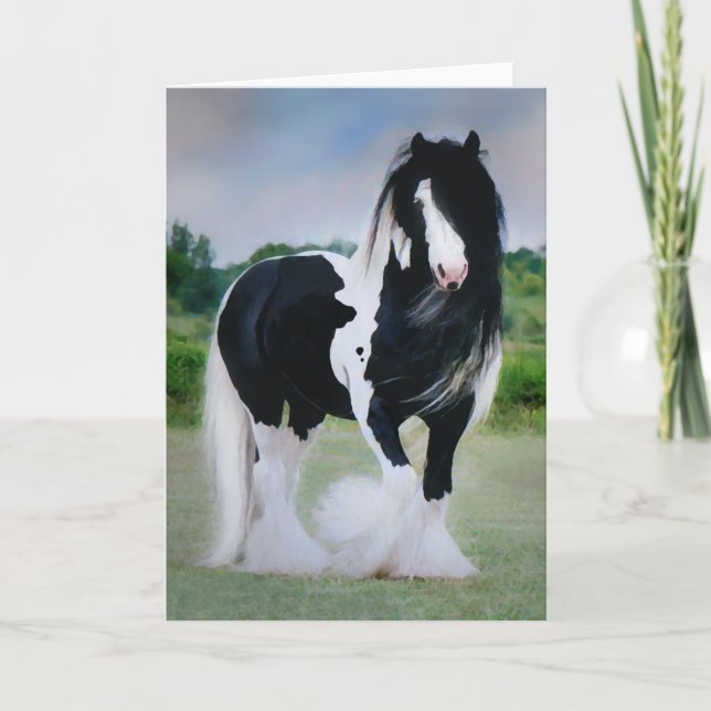 Carte de voeux Cheval "Tessa" (Devant)