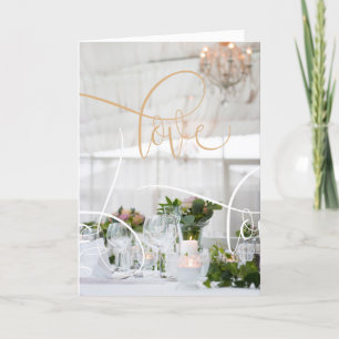 Carte de voeux chic Mariage/anniversaire