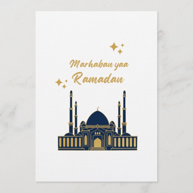 Carte de vœux chic moderne minimaliste pour Ramada (Devant)