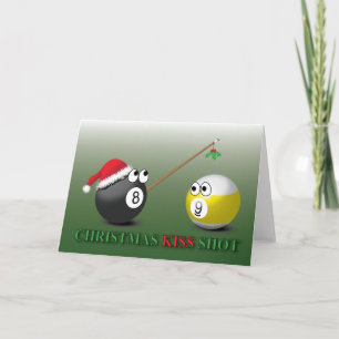Carte de voeux Christmas Kiss Shot