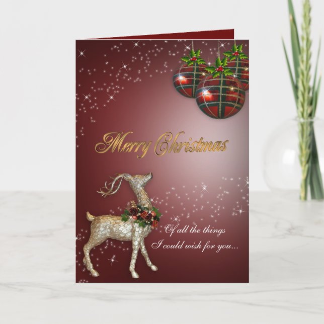 Carte de voeux Christmas Magic Reindeer (Devant)