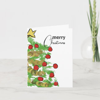 Carte de voeux Christmas Tree Garland