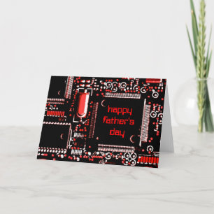 Carte de voeux Circuit Red 2 "Fête des pères"